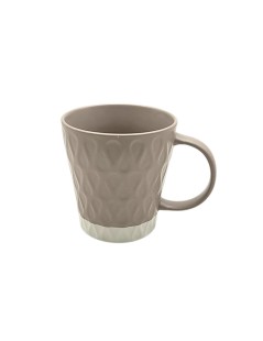 Porzellantasse Cozy Orange - 260 ml – Modernes, strukturiertes Design