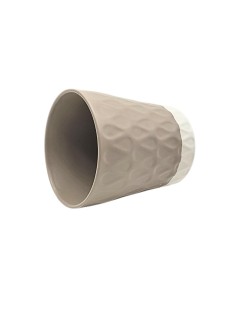 Porzellantasse Cozy Orange - 260 ml – Modernes, strukturiertes Design