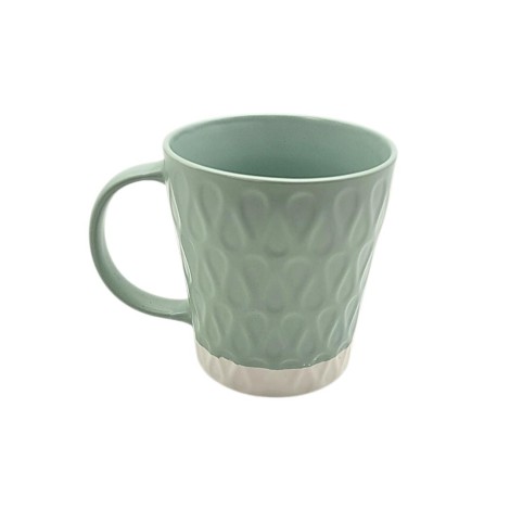 Caneca de Porcelana Cozy Light Green - 260ml - Acabamento Texturizado