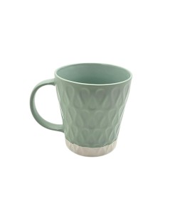 Caneca de Porcelana Cozy Light Green - 260ml - Acabamento Texturizado