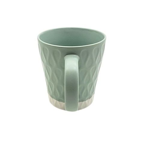 Caneca de Porcelana Cozy Light Green - 260ml - Acabamento Texturizado