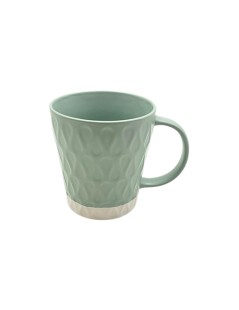 Taza de Porcelana Cozy Light Green – 260ml – Acabado Texturizado