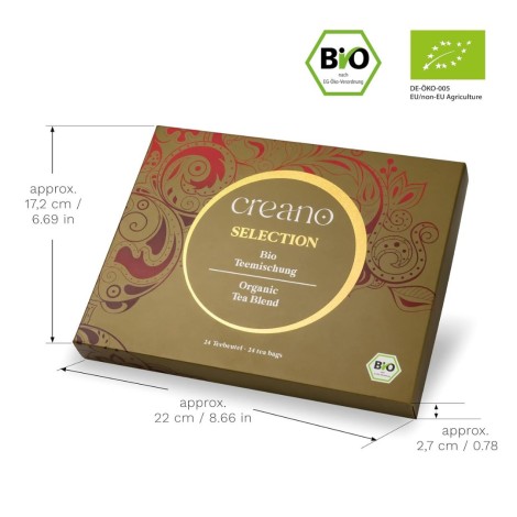 Creano Premium Bio-Kräuter Classic Teebox – 24er Mix-Geschenkbox