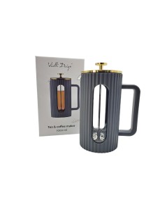 Tea and Coffee Maker Vialli Design 1000ml Grey -  Elegant Plunger Jug