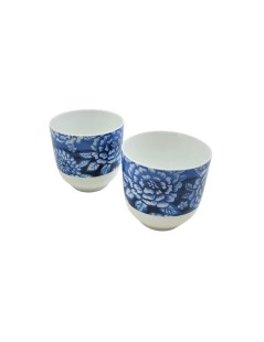 Conjunto Bule de Porcelana Sometsuke + 2 Copos