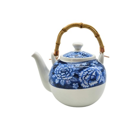 Conjunto Bule de Porcelana Sometsuke + 2 Copos