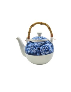 Conjunto Bule de Porcelana Sometsuke + 2 Copos