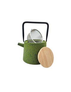 Théière en Fonte Vert Mori avec 1200 ml | Design Minimaliste