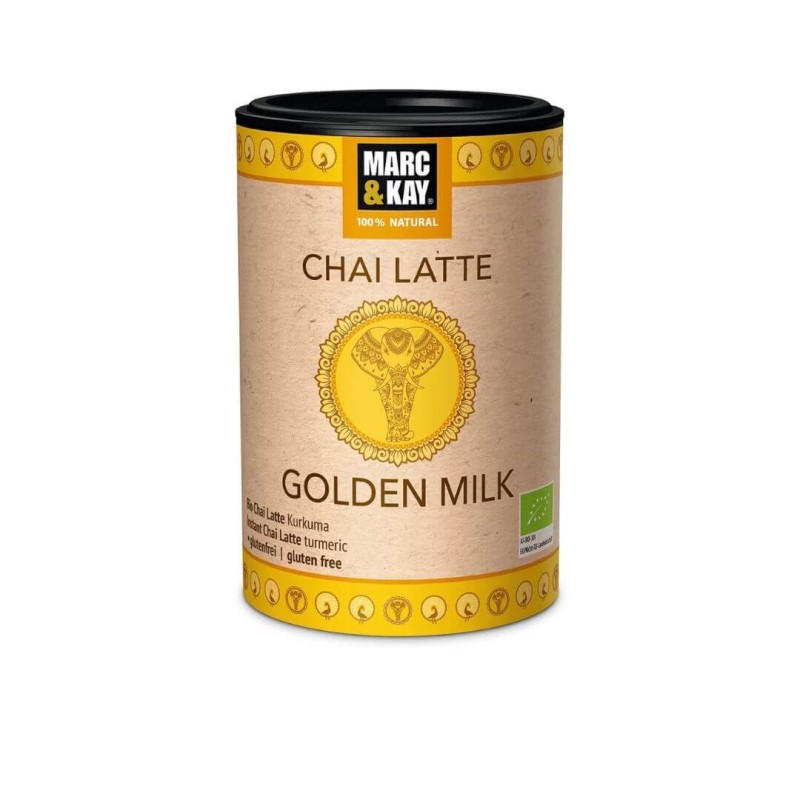 Chai Latte Golden Milk Biologico 250grs – Sapore Avvolgente alla Curcuma