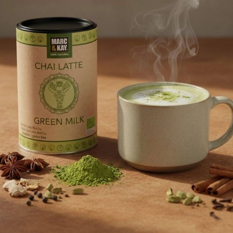 Chai Latte Green Milk Bio – 250g - Frische mit Matcha und Gewürzen