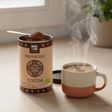 100 % Bio-Kakaopulver in der 175-g-Dose – Pur, Vegan und Zuckerfrei