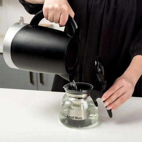 Glass Teapot with Stainless Steel Strainer – 1100 ml capacity