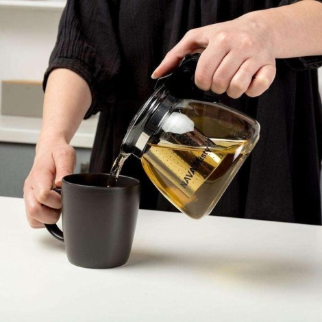 Théière en Verre avec infuseur en acier inoxydable – 1100 ml de capacité