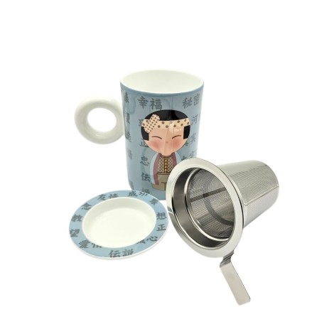 Taza de Porcelana Hito Blue – 300ml