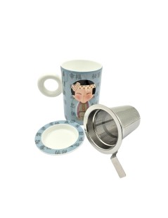 Taza de Porcelana Hito Blue – 300ml