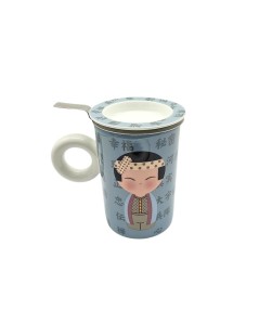 Taza de Porcelana Hito Blue – 300ml