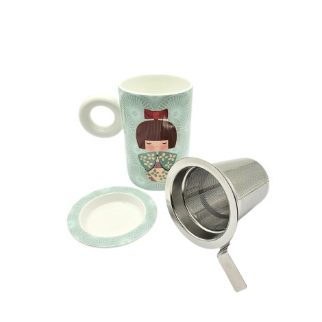 Caneca de Porcelana Hito Light Green - 300ml