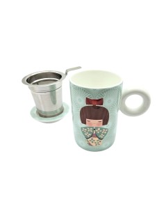 Caneca de Porcelana Hito Light Green - 300ml