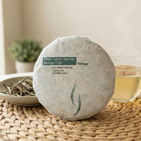 Tè Bianco Yunnan Silver Needles Vintage Cake - 100g