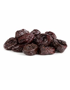Getrocknete Pflaumen mit Stein sind nahrhaft und eine Quelle der Faser