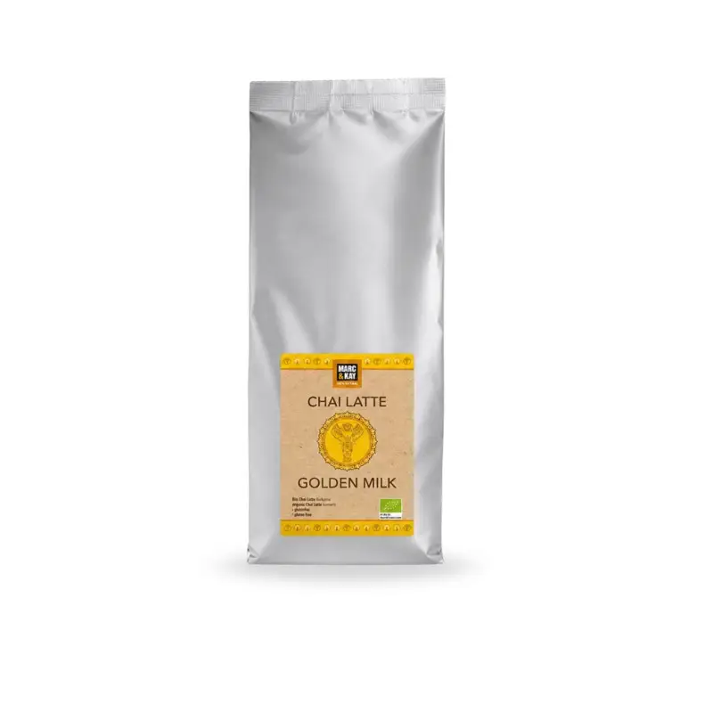 Chai Latte Golden Milk Bio 1kg mit Kurkuma – Antioxidative - Glutenfrei
