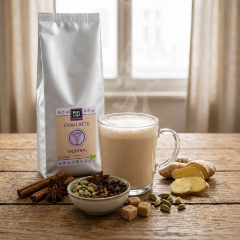 Organic Chai Latte Mumbai soluble tea in HORECA format 1kg - Marc & Kay