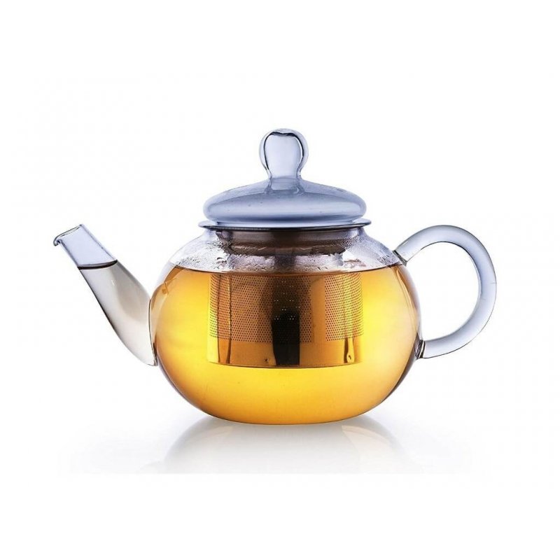 Bestonzon infusore in acciaio INOX colino teiera in vetro resistente al calore teiera tazza da tè per foglie di tè sciolte 